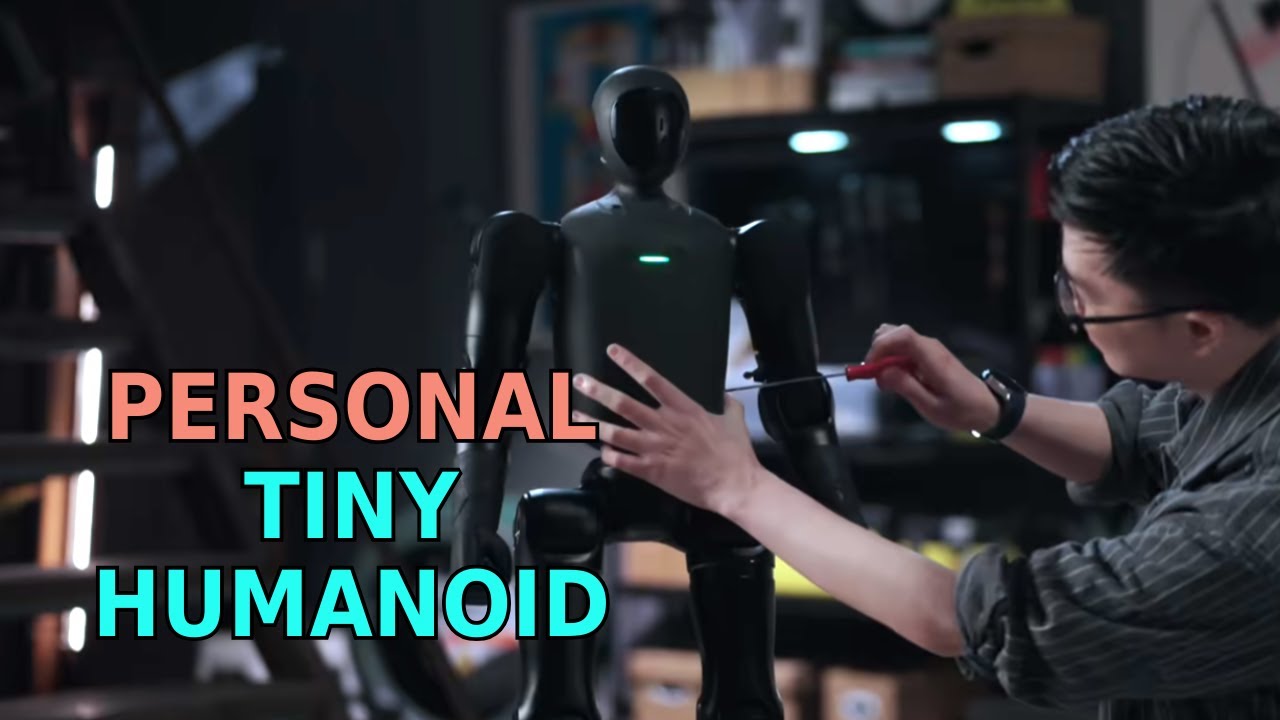 Миниатюрный персональный человекоподобный робот Q1 - AGIBOT QUESTER1 [английская озвучка]