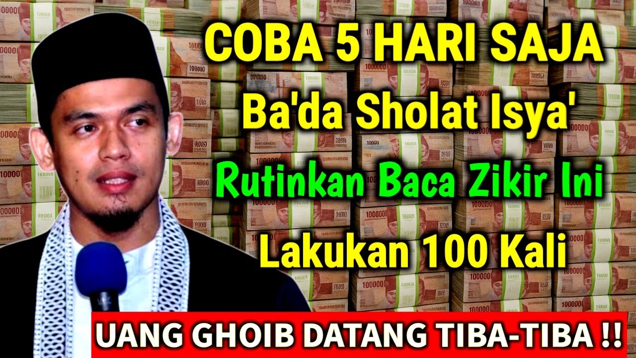 UANG AKAN MENCARIMU💰 !! BACA DZIKIR INI 100X - DOA MUSTAJAB KAYA RAYA