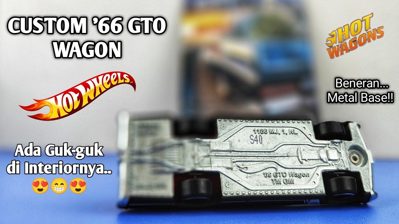 Eps606 Eh ada 🐶🐶 di Interiornya CUSTOM '66 GTO WAGON HOT WAGONS HOT WHEELS SILVER SERIES