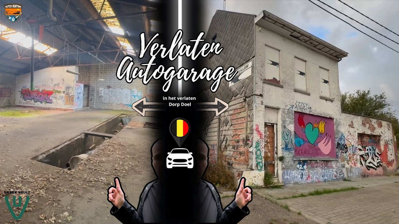 BINNENKIJKEN BIJ EEN SPOOKGARAGE  IN HET VERLATEN DORP DOEL