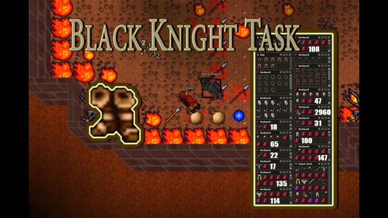 MEDIVIA - Black Knight Task/Loot [2 diferent ways of doing it]