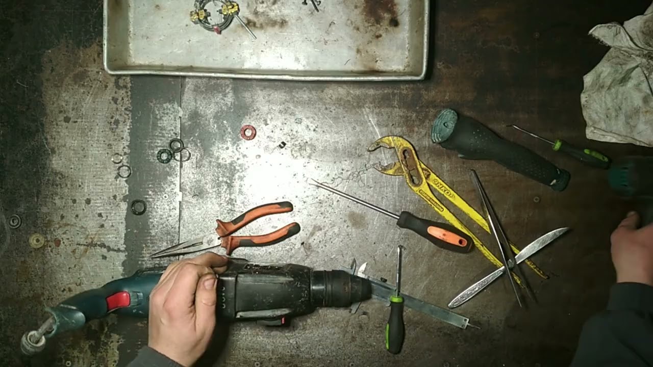 Перфоратор BOSCH GBH 2 26 DRE Professional, замена подшипника ротора+