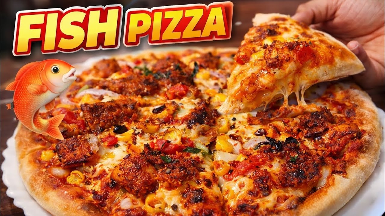 Fish Pizza Recipe | most viral pizza | Easy & Cheesy Fish Pizza | cheese Pizza Recipe | #easyrecipe 