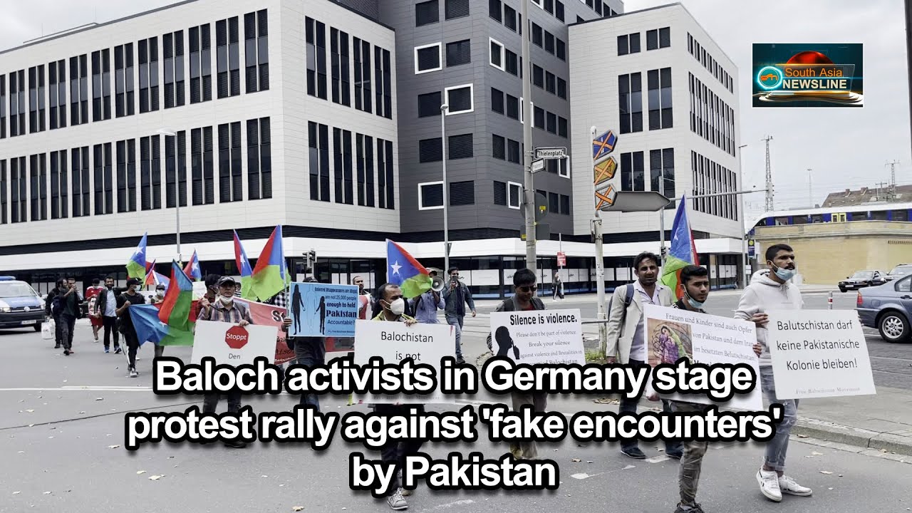Baloch activists in Germany stage protest rally against 'fake encounters' by Pakistan