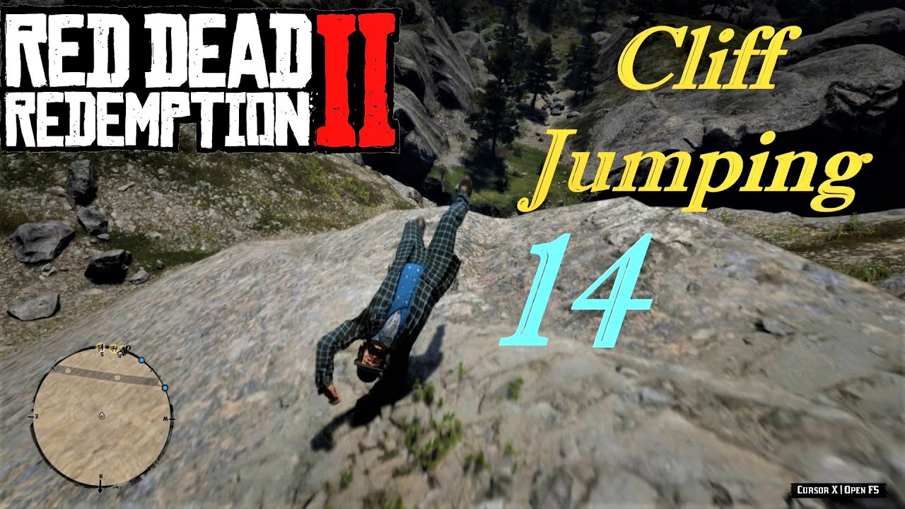 Cliff Jumping 14 (Ragdoll Showcase) 60FPS - Red Dead Redemption 2