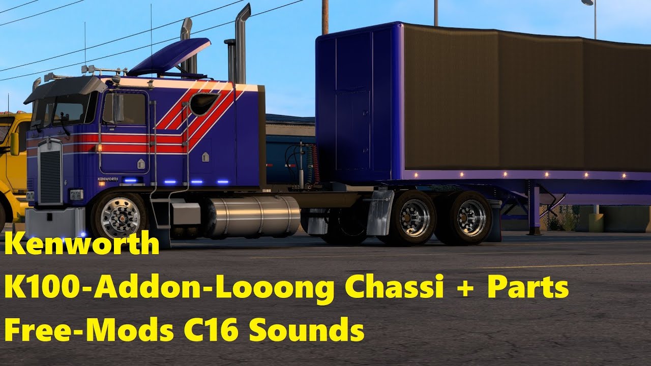 Kenworth K100 Long Chassi Addon Free Mods | Montana DLC | ATS 1.45 MGS-Showcase