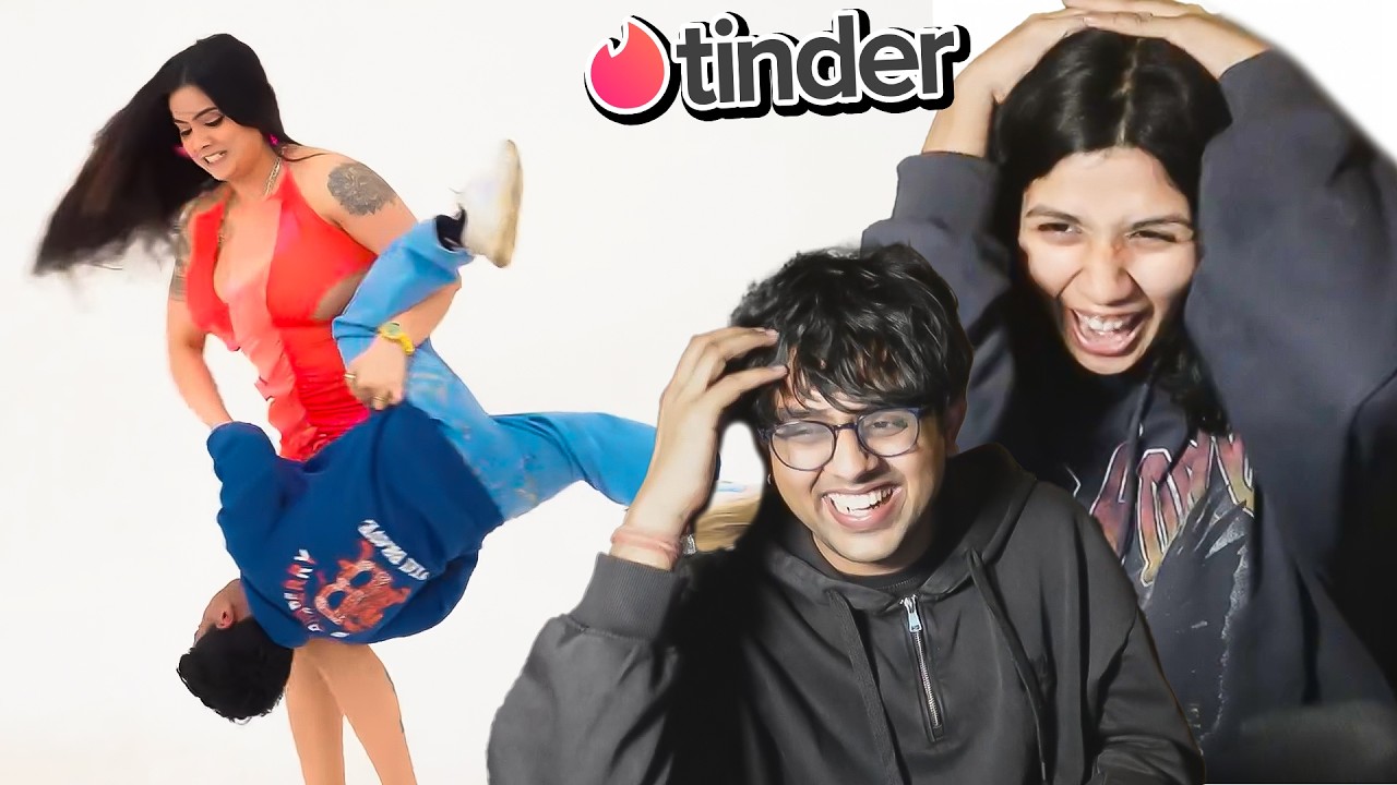 My GIRLFRIEND Got Traumatised From This TINDER IN REAL LIFE video | Rach and Rhea reacts