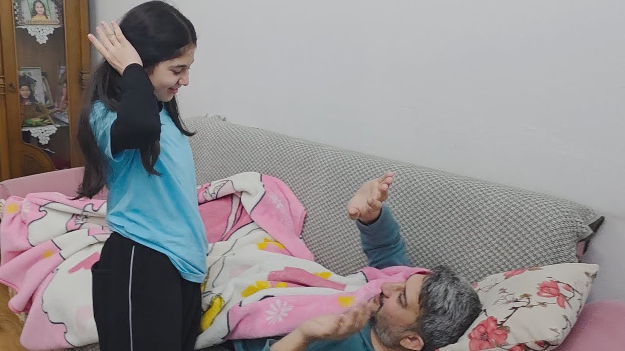 Elif eğlence peşinde Babasını zorla kaldırdı #reels #türkiye #funny #love 