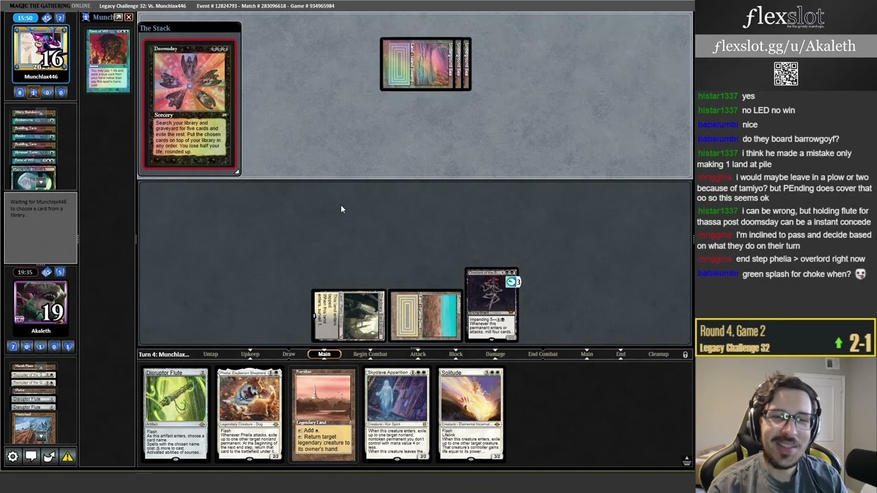 [MTG LEGACY] WBg Death and Taxes WIN vs Doomsday - How to find the lines!!