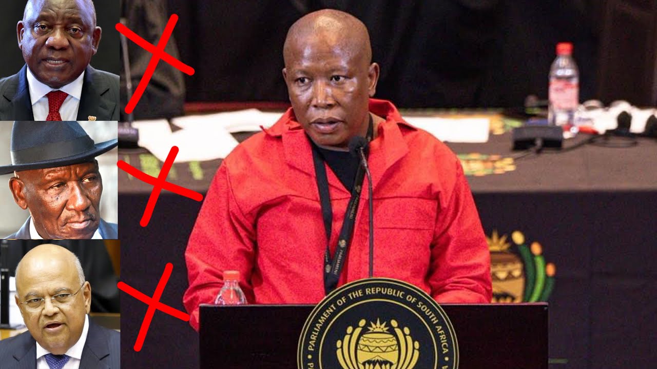 SONA DEBATES: Julius Malema grilling President Ramaphosa, Bheki Cele and Pravin Gordhan