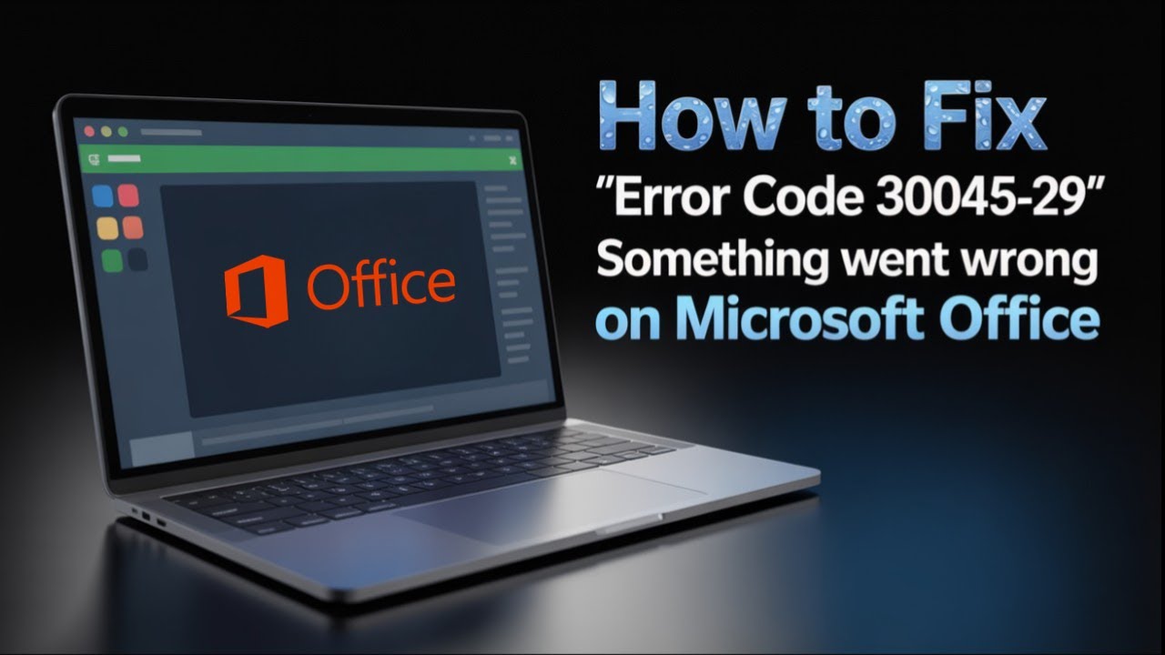 Fix Microsoft Office Error Code 30045-29 &mdash; Easy Step-by-Step Tutorial!