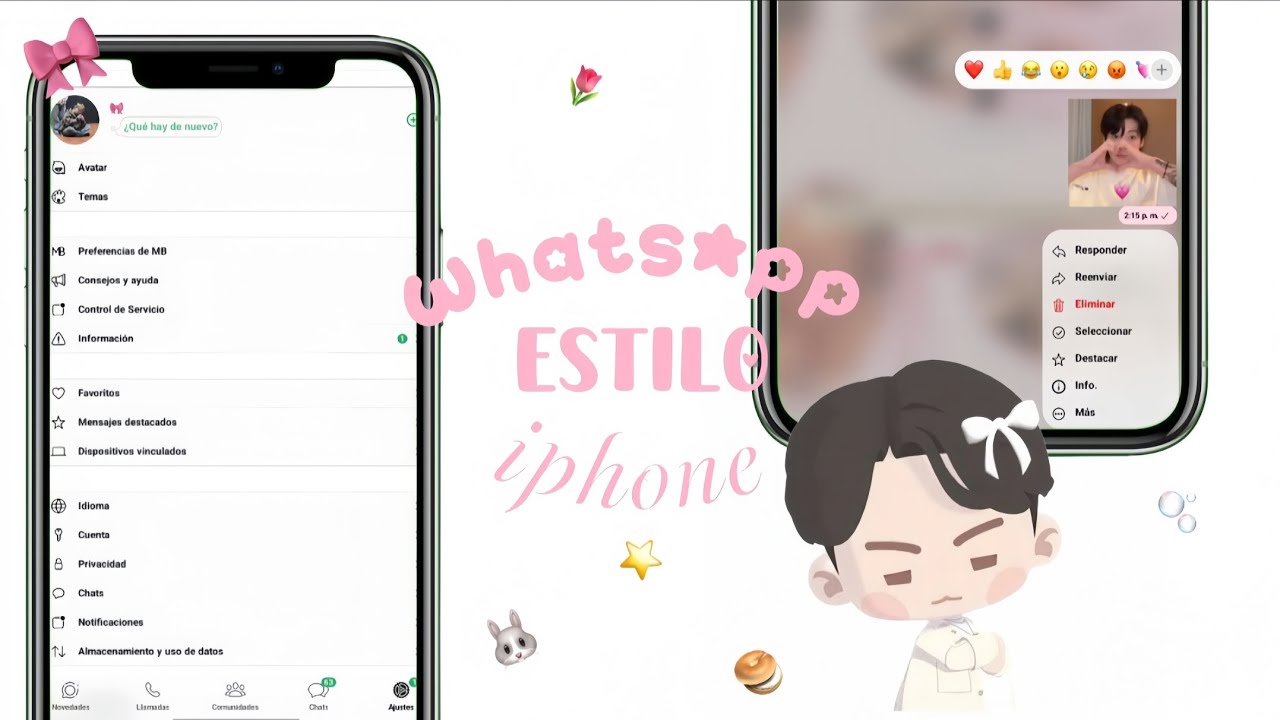 WHATSAPP estilo IPHONE ⭐️ || BY TAEPPUCCINO 