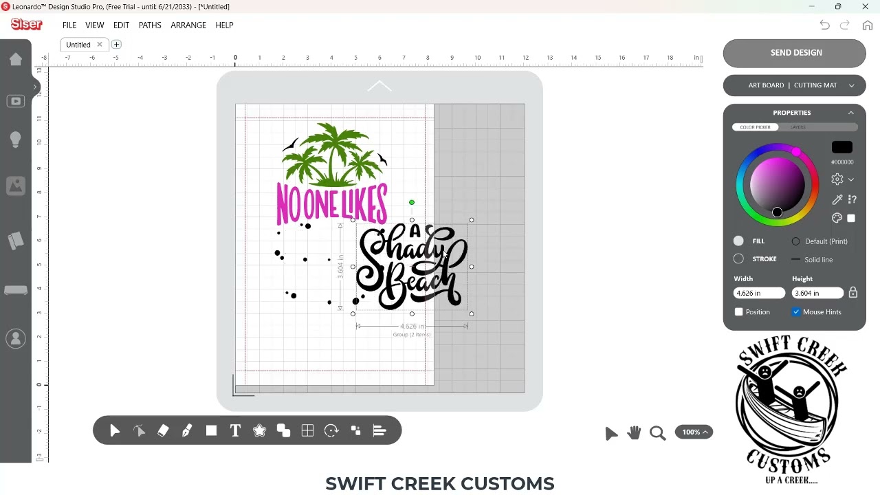 Opening SVG File & Separate Colors in Siser Leonardo Design Studio
