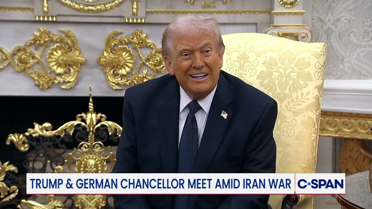 President Trump Meets With German Chancellor and Answers Questions on Iran
