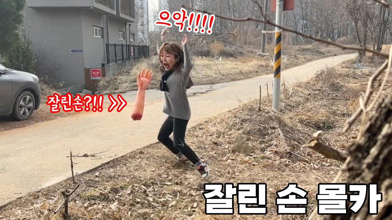 SUB) 으슥한 산길에서 잃어버린 폰을 찾는데 잘린팔이 갑자기 튀어나온다면....? #크크오톡
