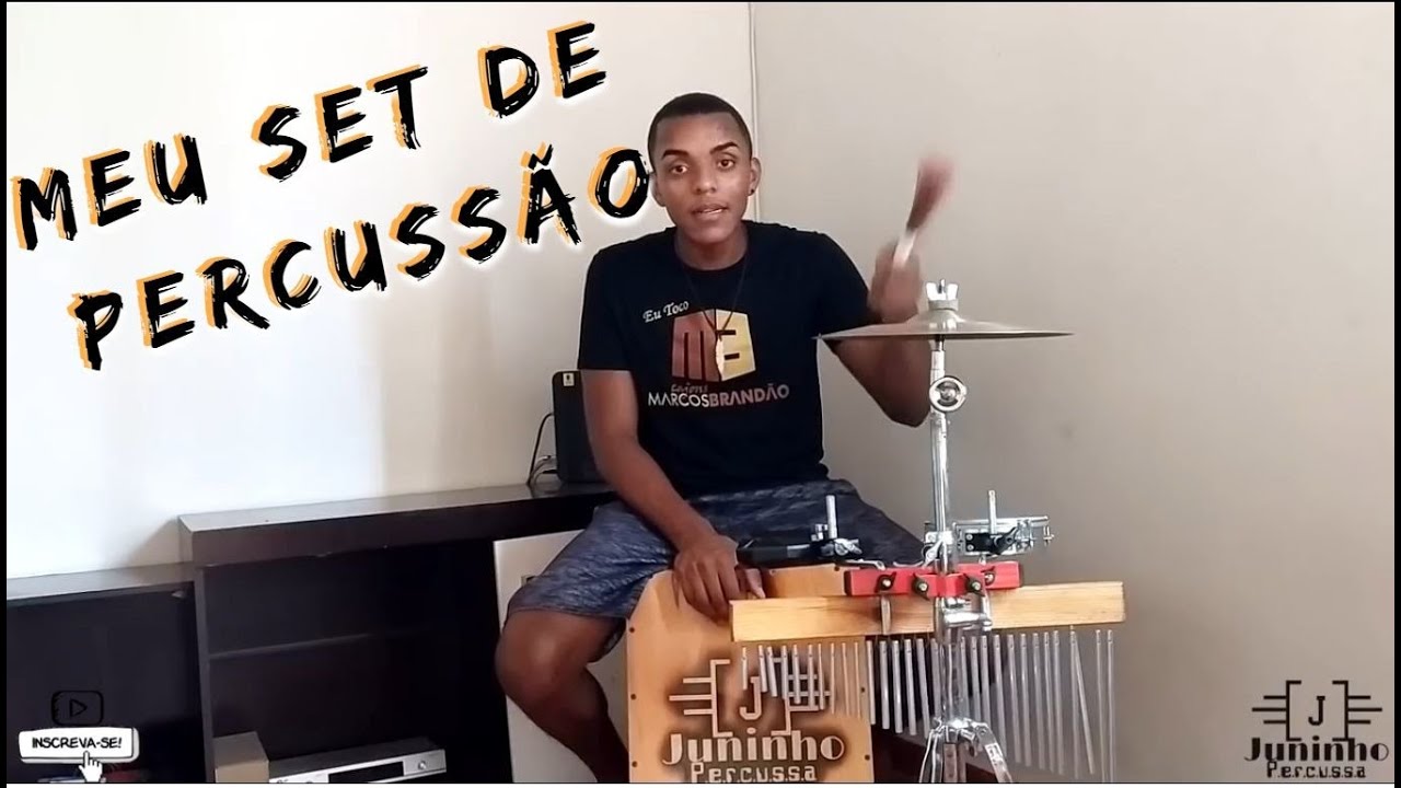Juninho Percussa - Meu Set de Percussão ( Cajon Marcos Brandão )