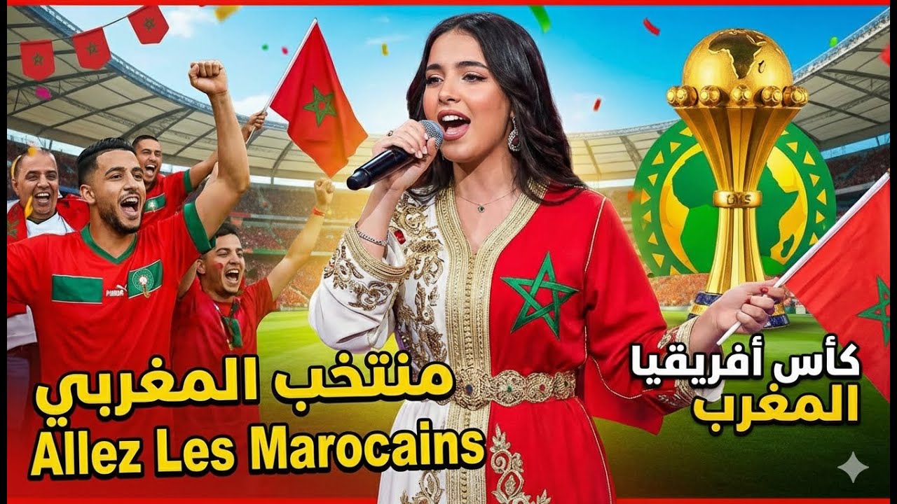 أغنية المنتخب المغربي الرسمية | Allez Les Marocains 🇲🇦🔥 حماس الجماهير المغربية