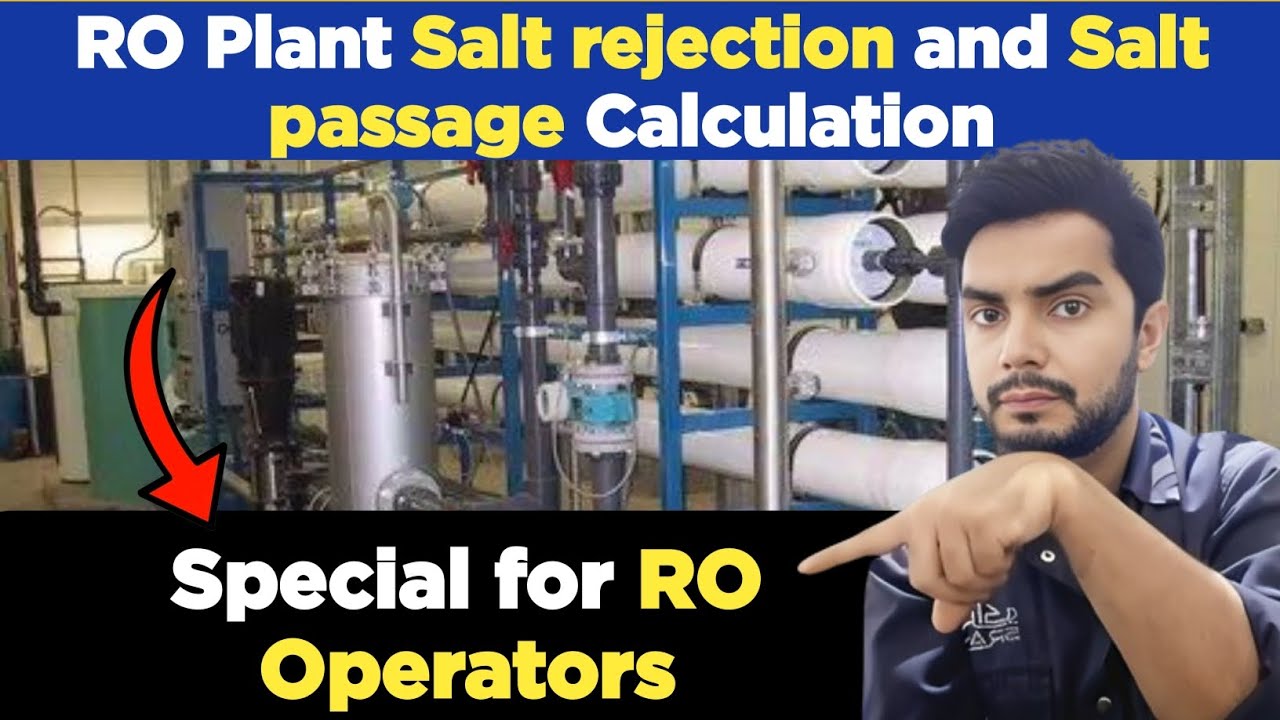 RO Plant Salt Rejection calculation | RO Membrane salt passage Calculation| RO plant calculation