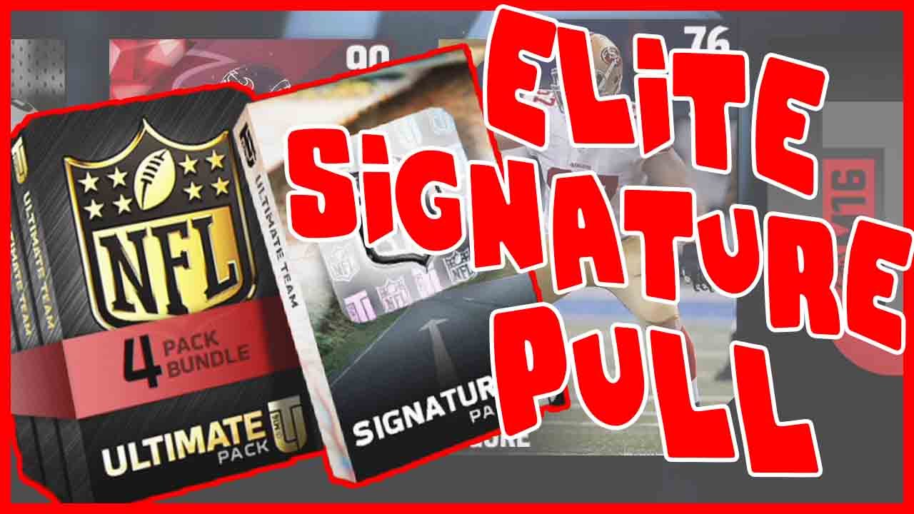 GUARANTEED ELITE SIGNATURE PULL!! - Madden 16 Pack Opening