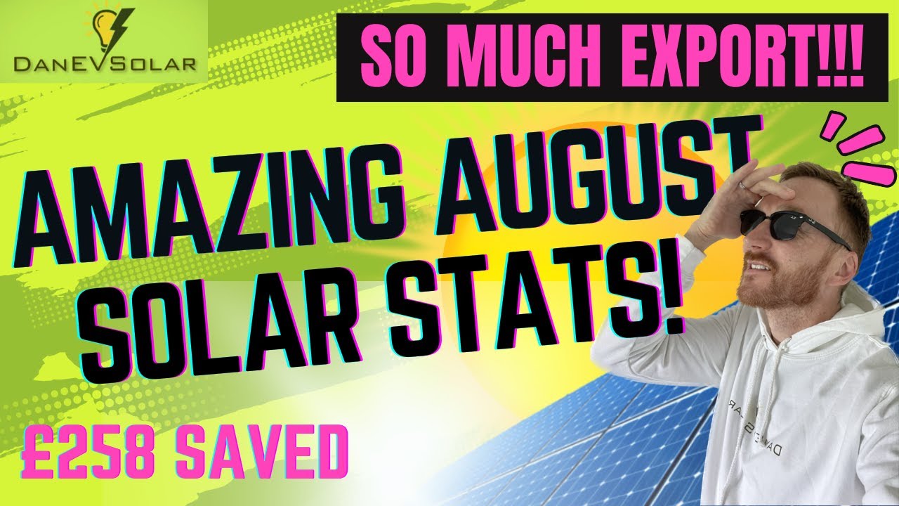 AMAZING AUGUST Solar Stats! SO MUCH EXPORT!
