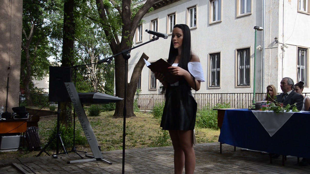 Kárpáti Csenge ballagási beszéde, amelyet Csenge írt (2018)