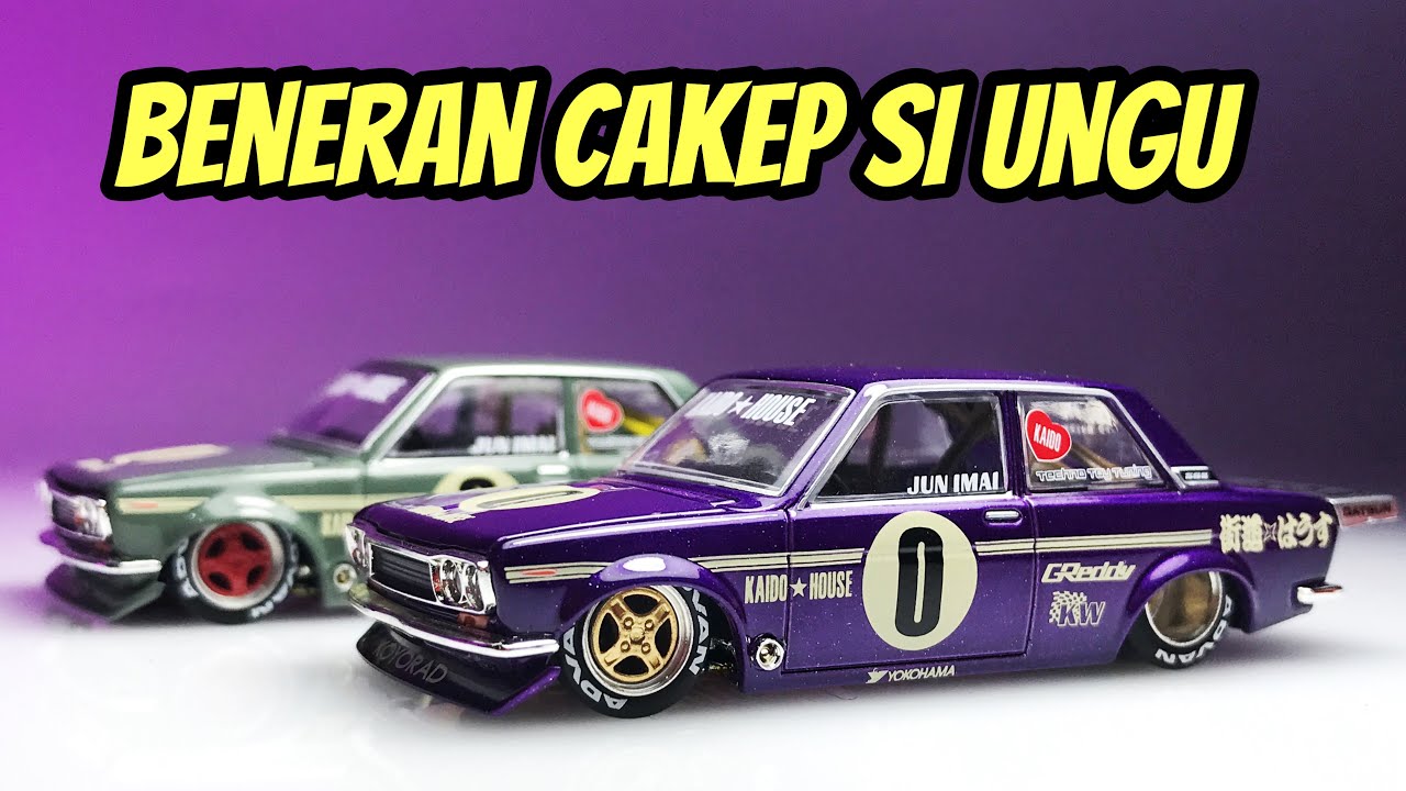 MINI GT KAIDO HOUSE DATSUN 510 PRO STREET PURPLE UNGU