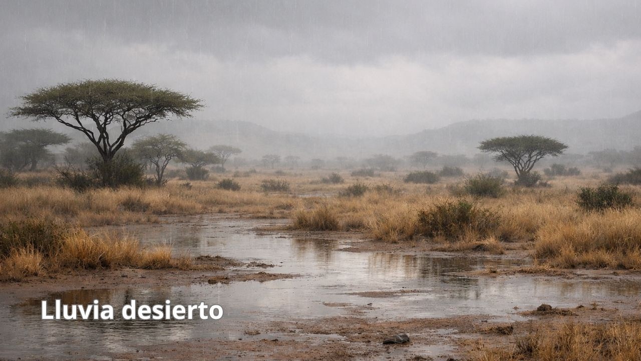 🌧️ Lluvia en el Desierto 10 Horas | Sonido Relajante para Dormir Profundo y Desconectar