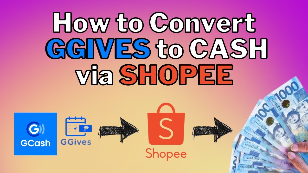 HOW TO CONVERT GGIVES TO CASH VIA SHOPEE/SHOPEEPAY | ELEINEzClips
