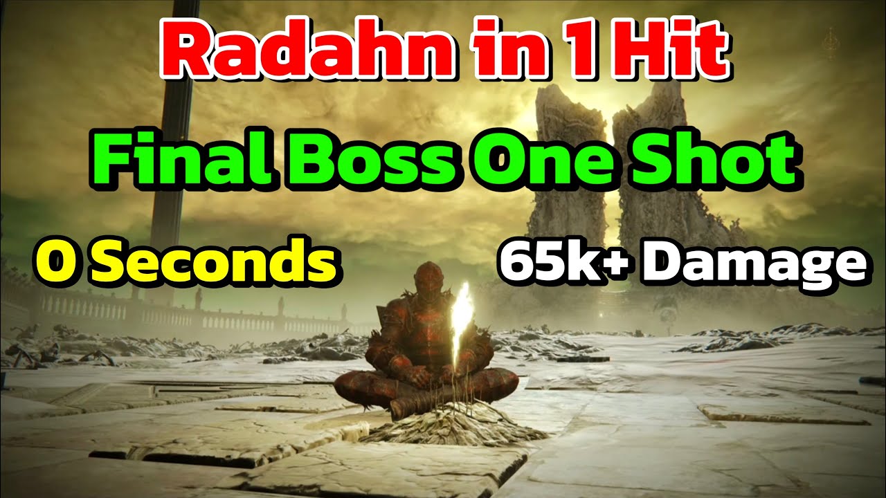 Radahn in 1 Hit - One Shot Final Boss Elden Ring DLC Build