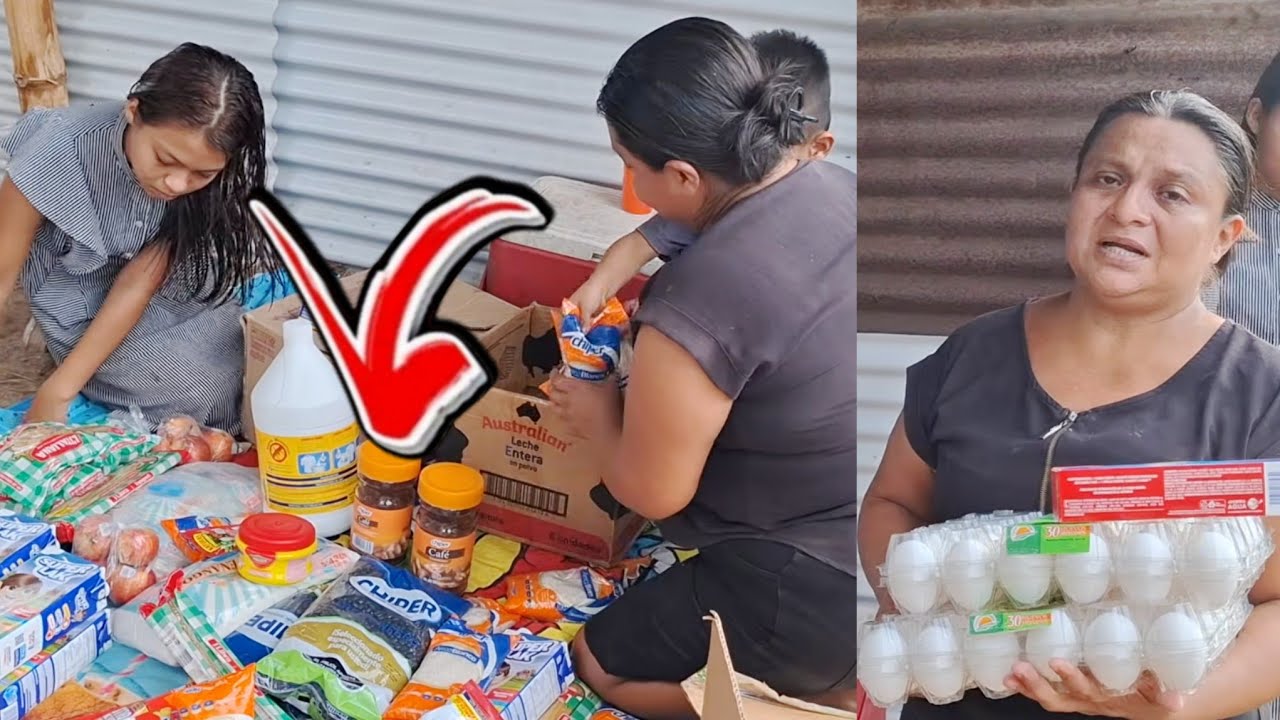 (enorme DESPENSA)🥹No se contuvo y LLORANDO‼️agradeció a la donante de todo.