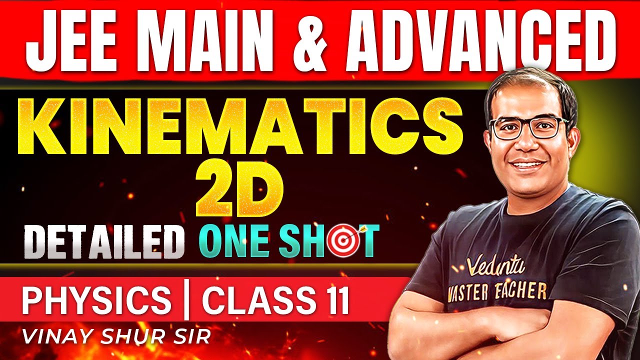 Class 11 Physics | Kinematics 2D | One Shot | JEE 2025 | JEE 2026 | Vinay Shur Sir | Vedantu JEE