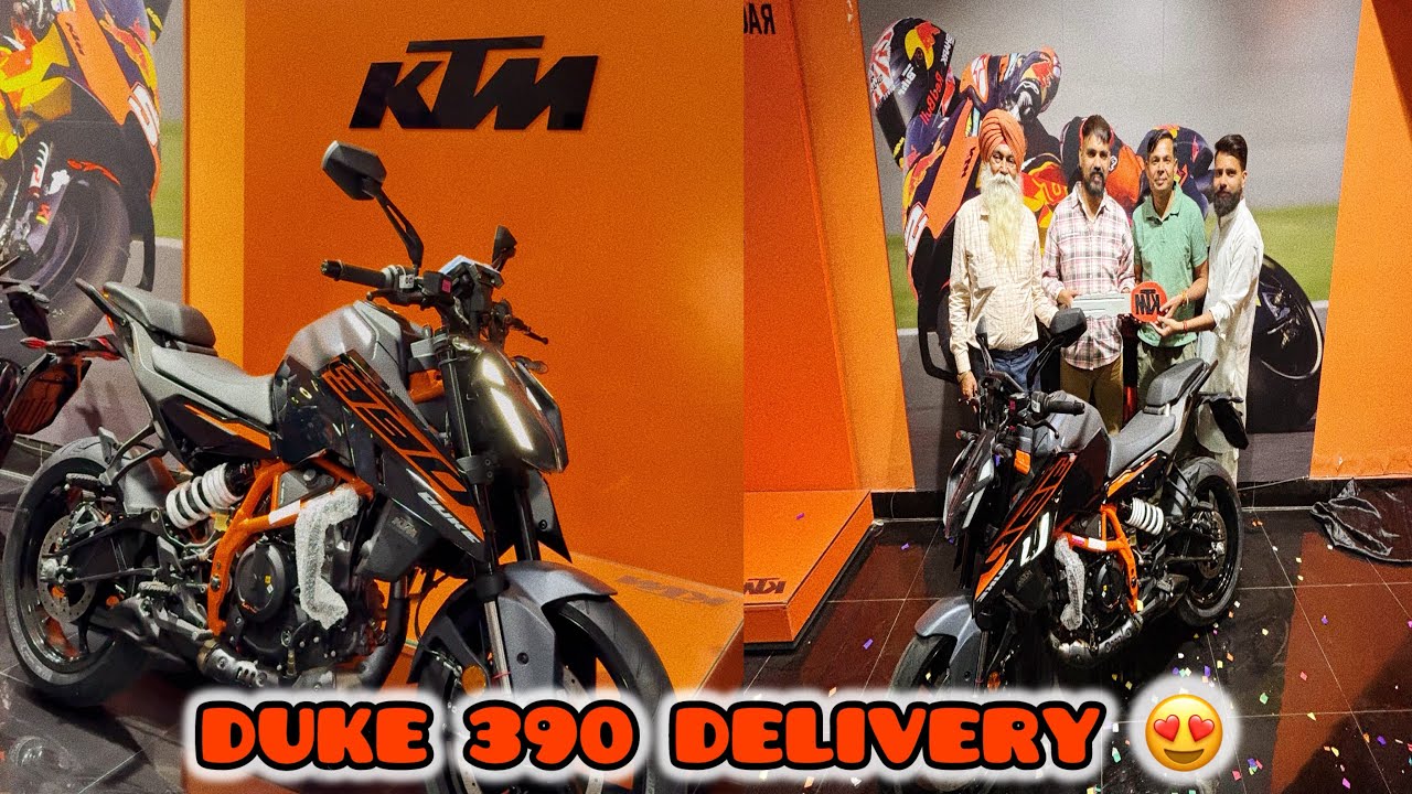 Duke 390 delivery 2025😍!! KTM 390 duke!! New 390duke!!🔥 #ktm #duke390 ￼@Motovloggerjannustunts 
