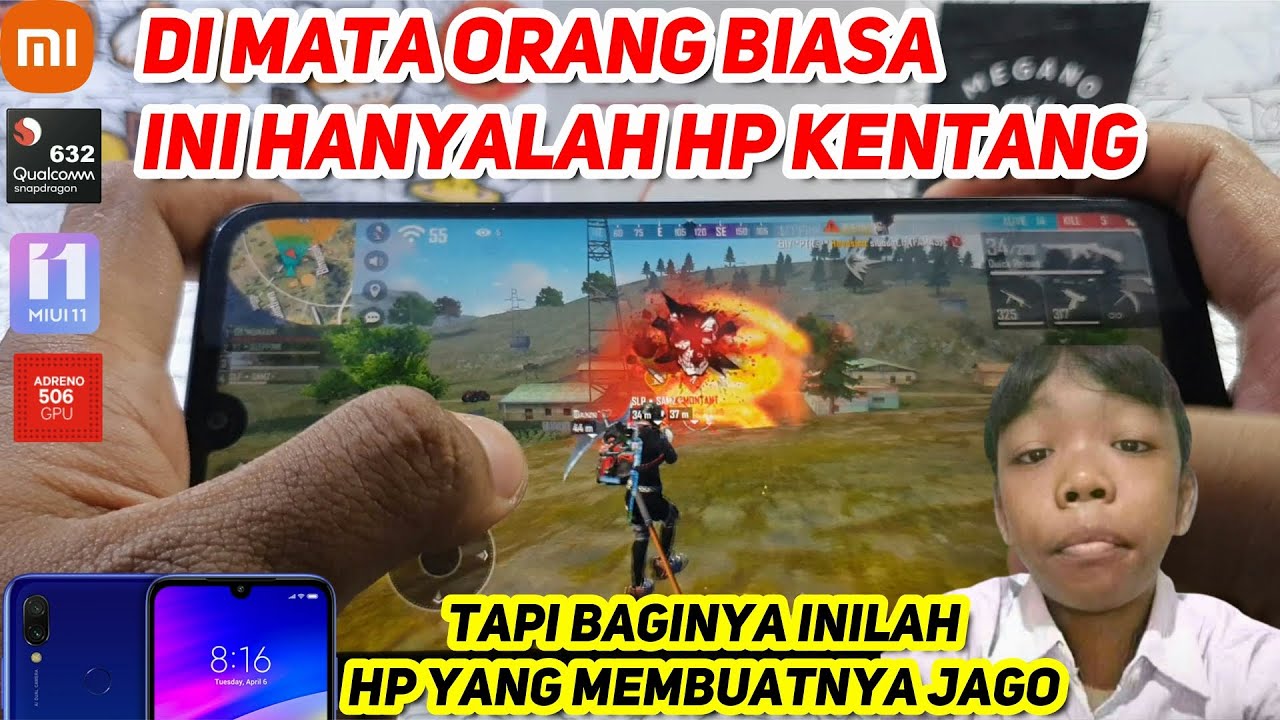 Xiaomi Redmi 7 Ram 3 GB Game Test Freefire || Handcam || SD 632 (14nm) || Li-Po 4000 mAh
