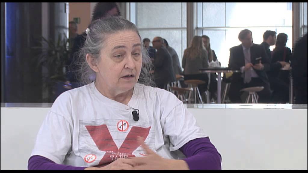 Molly Scott Cato talks with UK TTIP campaigners