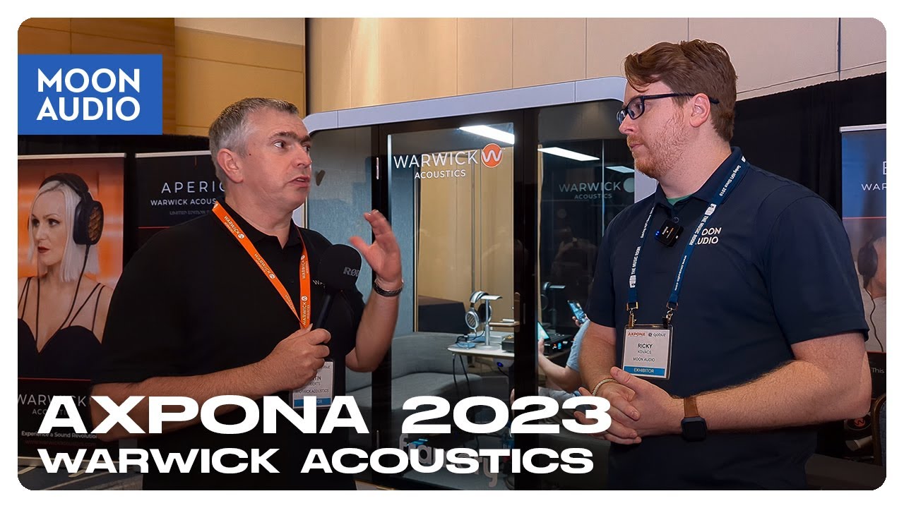 Checking out Warwick Acoustics at #AXPONA | Moon Audio