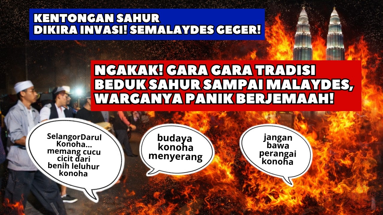 Tradisi Beduk Sahur Menjalar Ke Malaydes, Warganya Panik Berjemaah!