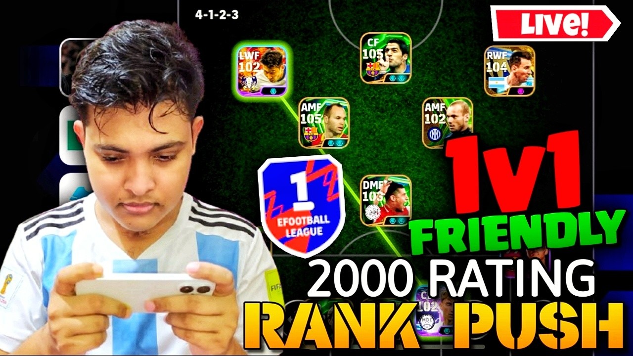 eFootball Live 1v1 Subscribers Friendly Efootball Live Rank Push To Division 1 MrRawBean Live