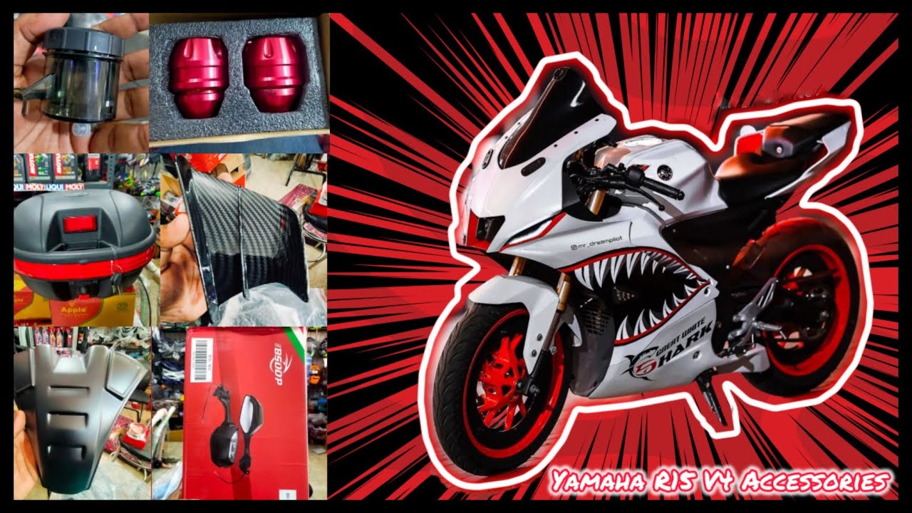 Yamaha R15 V4 Accessories 🔥🔥 | R15 V4 Modified | Yamaha R15 V4 Modification | Bike Modification 🔥🔥.