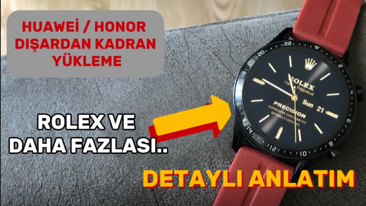Huawei Watch GT ve Honor Serilerine uygulama dışında kadran yükleme !!!