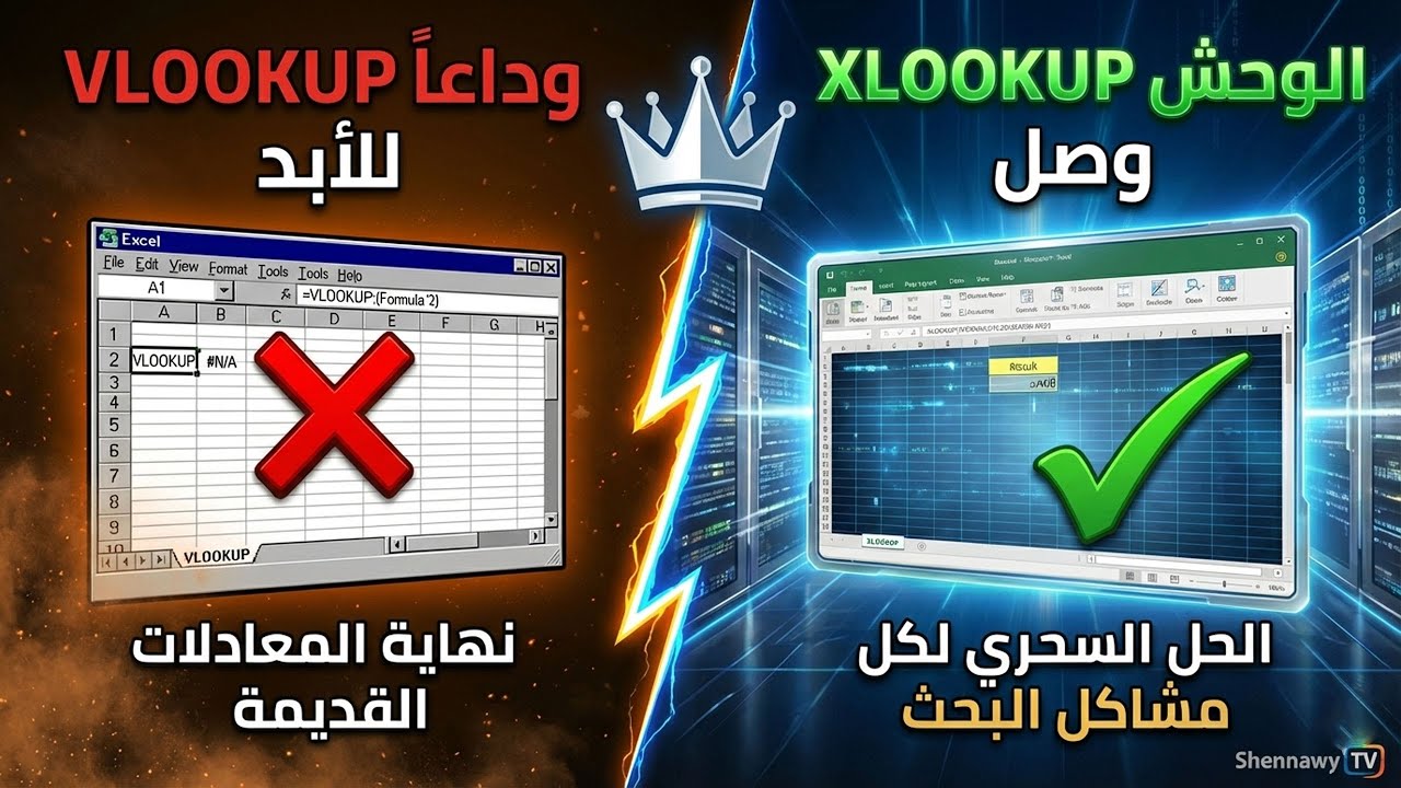 وداعاً VLOOKUP للأبد! 💀 الوحش XLOOKUP وصل لينهي عصر العذاب في الإكسل!