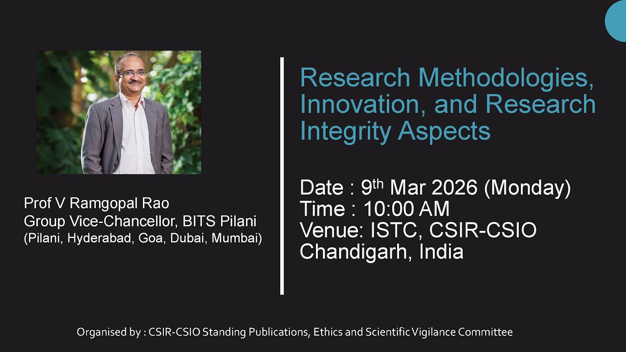 Lecture on Research Methodologies, Innovation, and Research Integrity Aspects