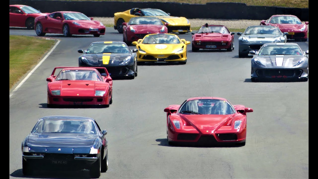 Défilé des Ferrari et le Show aérien du Rafale !!. Au 500 Ferrari contre le cancer 2023!!.