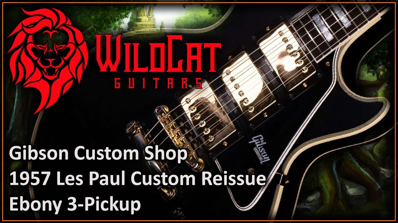 Gibson Custom Shop 1957 Les Paul Custom Reissue Ebony 3-Pickup #6StringJungle