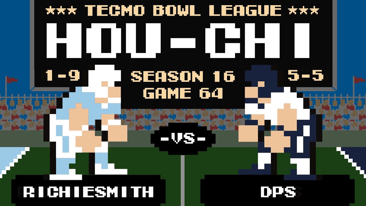 RICHIESMITH (1-9) vs DPS (5-5) | Tecmo Bowl XVI - Game 64