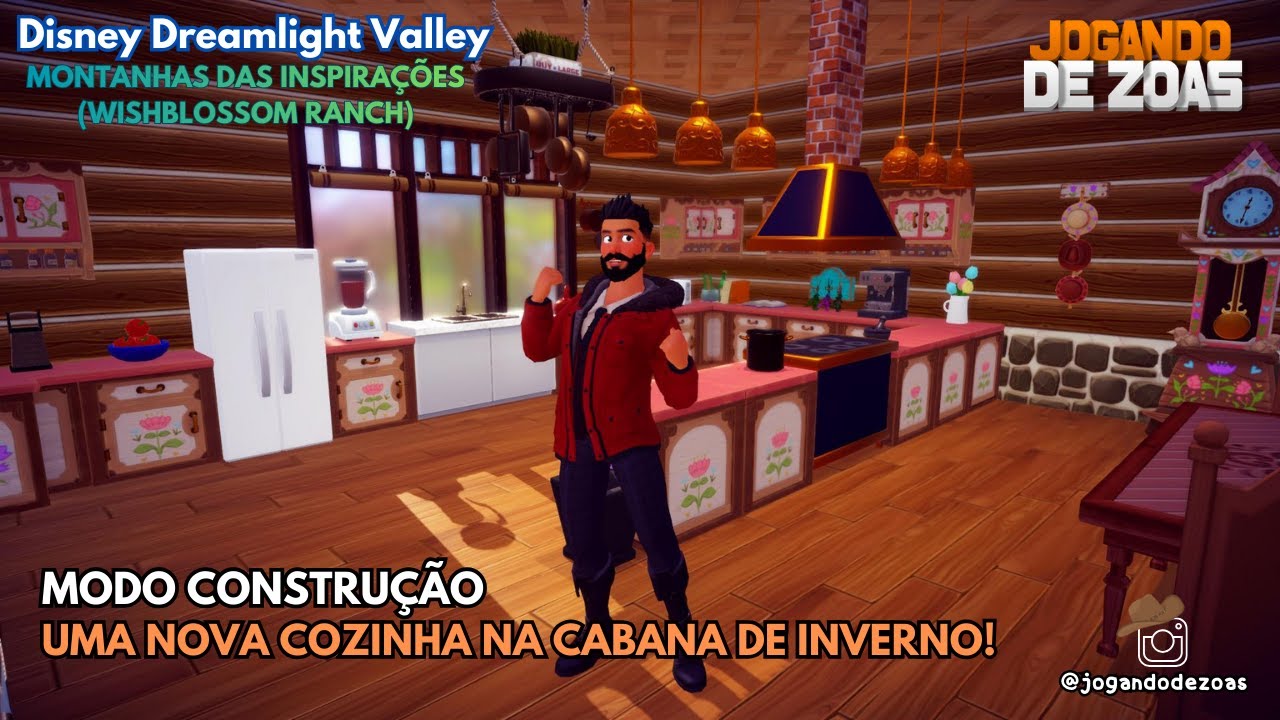 Dreamlight Valley - MODO CONSTRUÇÃO - UMA NOVA COZINHA NA CABANA DE INVERNO!