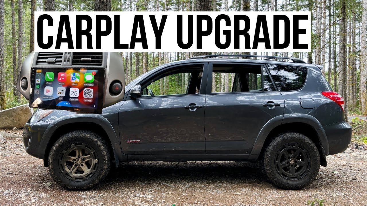 Установка стереосистемы CarPlay для Toyota RAV4 3-го поколения