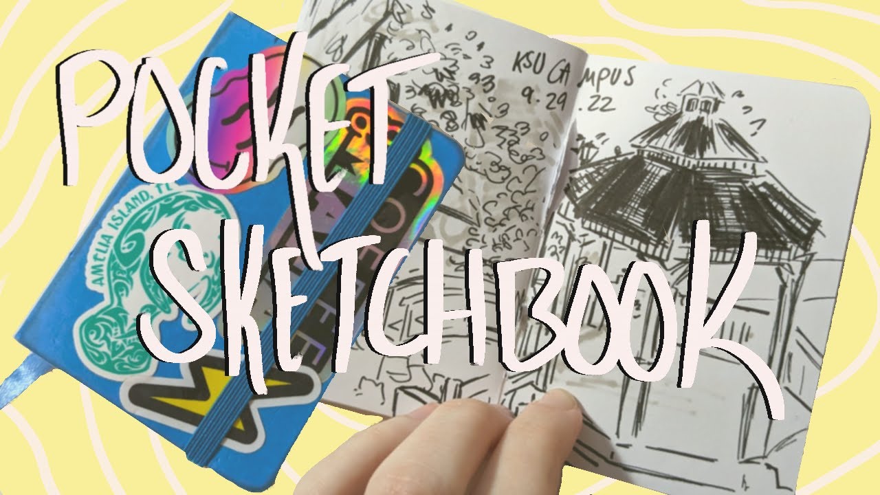 little blue pocket sketchbook tour