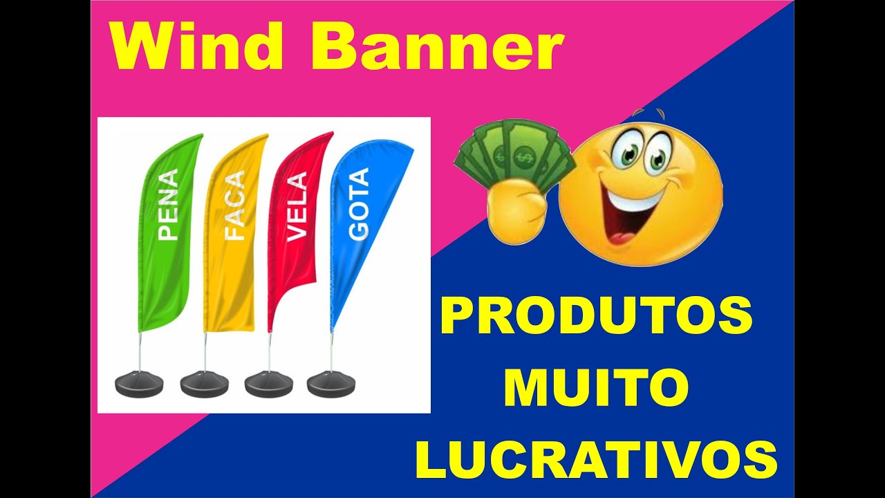 Wind Banner montando a arte, custo, preço final | Produto Lucrativo @dicasdegraficarapida