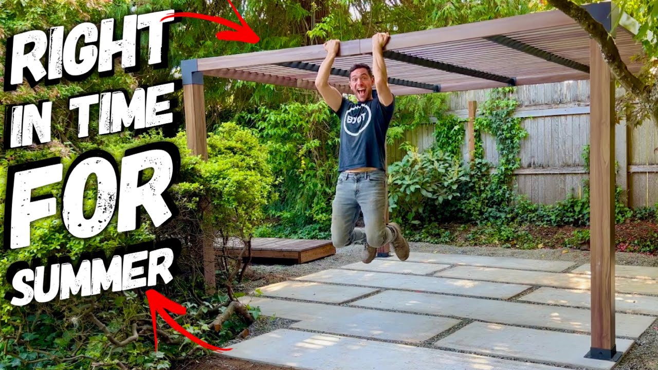 DIY Backyard Makeover: Building a Concrete Patio with Pergola