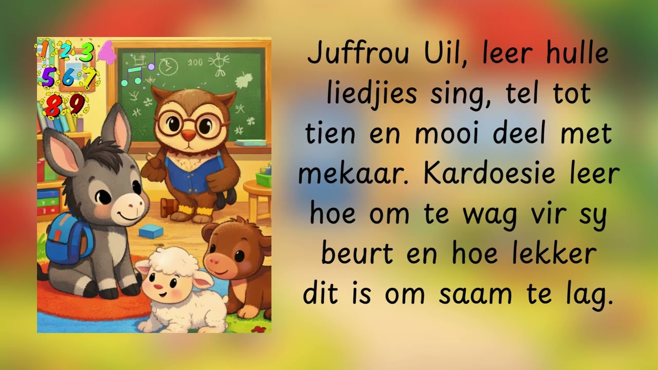 Kardoesie Gaan Kleuterskool Toe